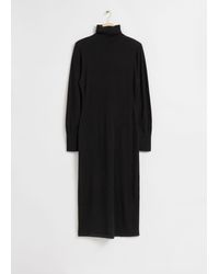 & Other Stories - Fitted Wool Knit Midi Dress - Lyst