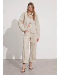 & Other Stories - Wide Textured Trousers - Lyst