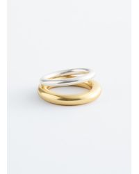 & Other Stories - Two-Tone Sculptural Ring - Lyst