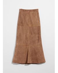 & Other Stories - Jupe Midi En Daim - Lyst