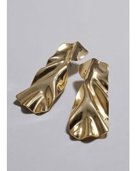 & Other Stories - Sculptural Draped Earrings - Lyst