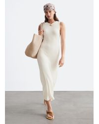 & Other Stories - Ribbed Midi Dress - Lyst