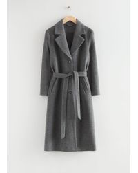 & Other Stories - Single-breasted Belted Coat - Lyst