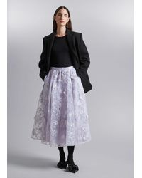 & Other Stories - Voluminous Floral Midi Skirt - Lyst