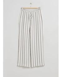 & Other Stories - Relaxed-fit Straight Drawstring Trousers - Lyst