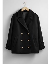 & Other Stories - Oversized Peacoat - Lyst