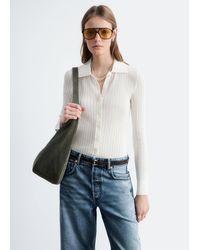 & Other Stories - Pointelle Rib Polo Shirt - Lyst