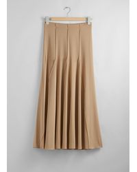 & Other Stories - Pleated Midi Skirt - Lyst