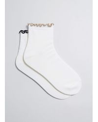 & Other Stories - Glitter Frill Ankle Socks Set - Lyst
