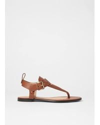 & Other Stories - Ankle-Strap Leather Sandals - Lyst