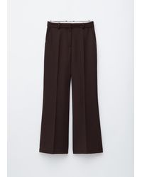& Other Stories - Flared Press-Crease Wool Trousers - Lyst