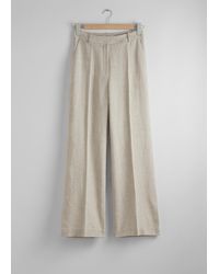 & Other Stories - Tailored Linen Trousers - Lyst
