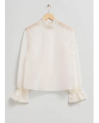& Other Stories - Sheer Silk Blouse - Lyst