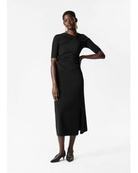 & Other Stories - Ruched Midi Dress - Lyst