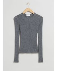 & Other Stories - Merino Wool Ribbed Top - Lyst