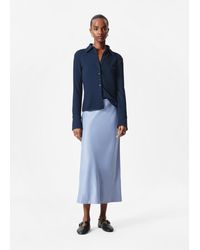 & Other Stories - Jupe Midi En Satin - Lyst