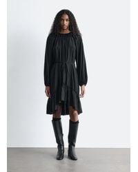 & Other Stories - Flounced Balloon-Sleeve Mini Dress - Lyst