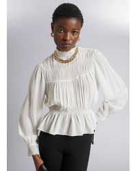 & Other Stories - Gesmokte Bluse - Lyst