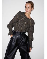 & Other Stories - Embroidered Frill-cuff Blouse - Lyst
