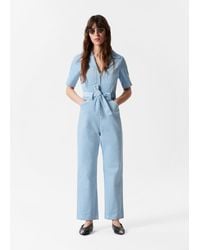 & Other Stories - Belted Corduroy Jumpsuit - Lyst