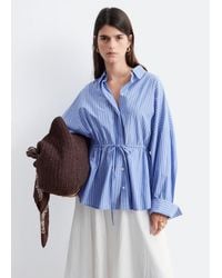 & Other Stories - Cotton Poplin Drawstring Shirt - Lyst