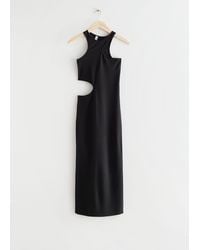 & Other Stories - Cut-out Midi Dress - Lyst