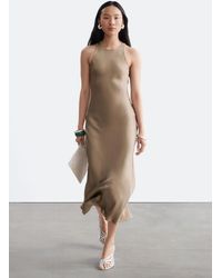 & Other Stories - Sleeveless Satin Midi Dress - Lyst