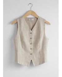 & Other Stories - Tailored Linen Vest - Lyst