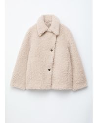 & Other Stories - Wool-Blend Faux-Fur Jacket - Lyst