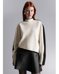 & Other Stories - Asymmetric Two-tone Top - Lyst
