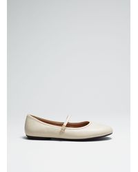& Other Stories - Mary Jane Leather Ballerina Flats - Lyst