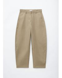 & Other Stories - Cotton Twill Barrel Leg Trousers - Lyst