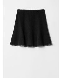 & Other Stories - Sequin-Trimmed Bouclé Mini Skirt - Lyst