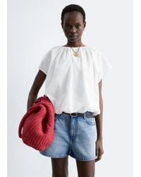 & Other Stories - Gathered Cotton Blouse - Lyst