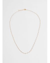 & Other Stories - Tiny Pearl Chain Necklace - Lyst