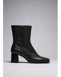 & Other Stories - Classic Leather Ankle Boots - Lyst