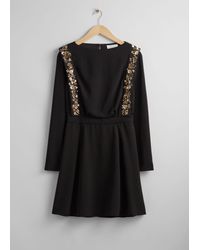 & Other Stories - Sequin-embroidered Mini Dress - Lyst