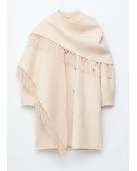 & Other Stories - Fringed Shawl Wool Coat - Lyst