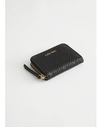 & Other Stories - Snake Embossed Leather Wallet - Lyst