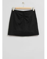& Other Stories - Slim-fit Ruched Detail Mini Skirt - Lyst