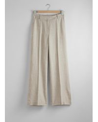 & Other Stories - Tailored Linen Trousers - Lyst