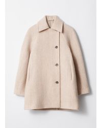 & Other Stories - Single-Breasted Mid-Length Wool Coat - Lyst