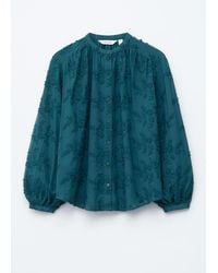& Other Stories - Voluminous Floral-Appliqué Blouse - Lyst