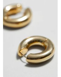 & Other Stories - Small Chunky Hoop Earrings - Lyst