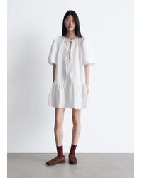 & Other Stories - Peplum Mini Dress - Lyst