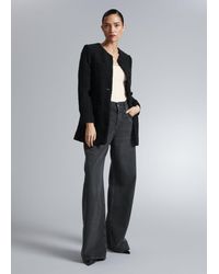 & Other Stories - Buttoned Tweed Jacket - Lyst