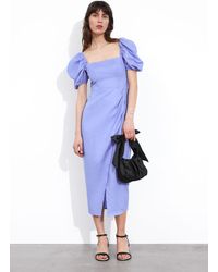 & Other Stories - Fitted Puff Sleeve Dress - Lyst