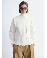 & Other Stories - Ribbed Mock-Neck Top - Lyst