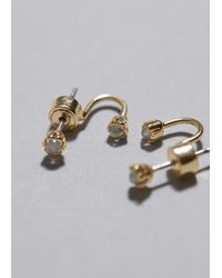 & Other Stories - Double Gemstone Earrings - Lyst