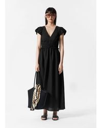& Other Stories - Robe Midi À Manches Ballon - Lyst